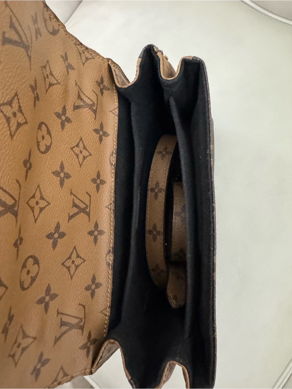 Louis Vuitton Reverse Monogram Pochette Metis - Brown & Dark Brown - Picture 3 of 8